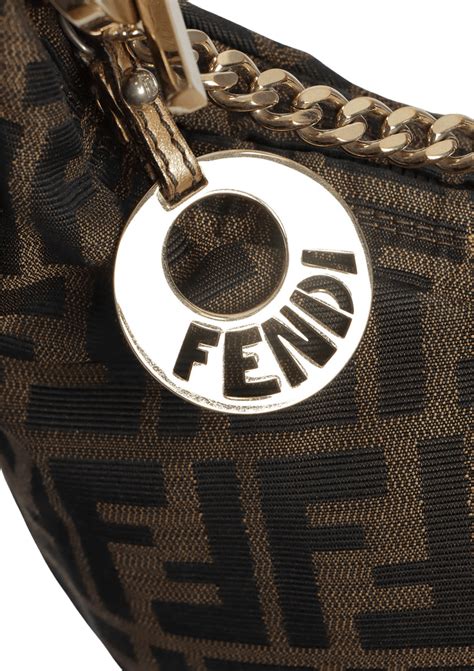 fendi zucca chef chain hobo handbag|Fendi Zucca Hobo for sale .